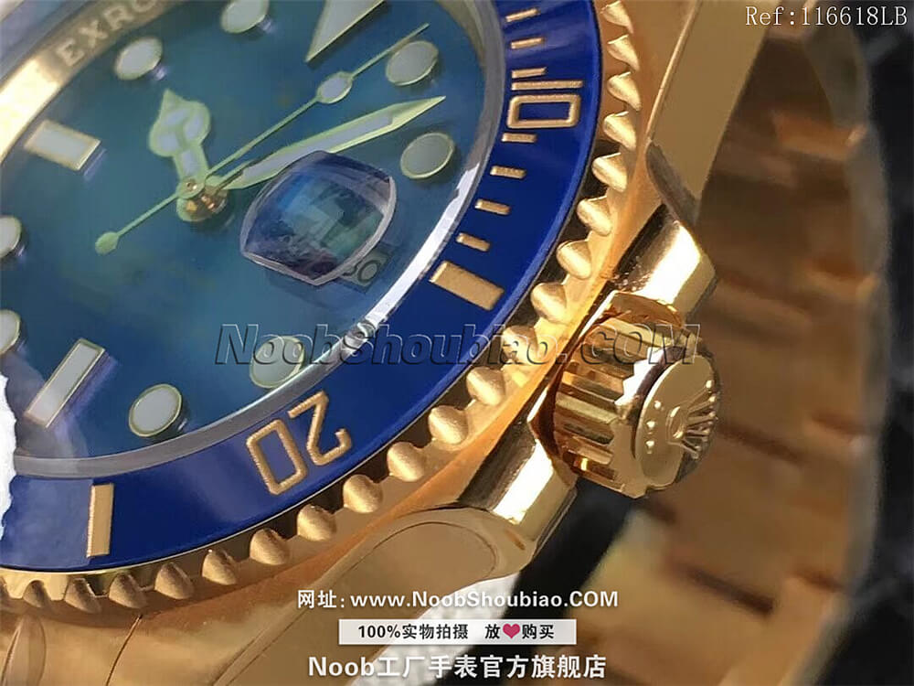 劳力士 Rolex 潜航者 Submariner 蓝水鬼 116618LB 18K包黄金