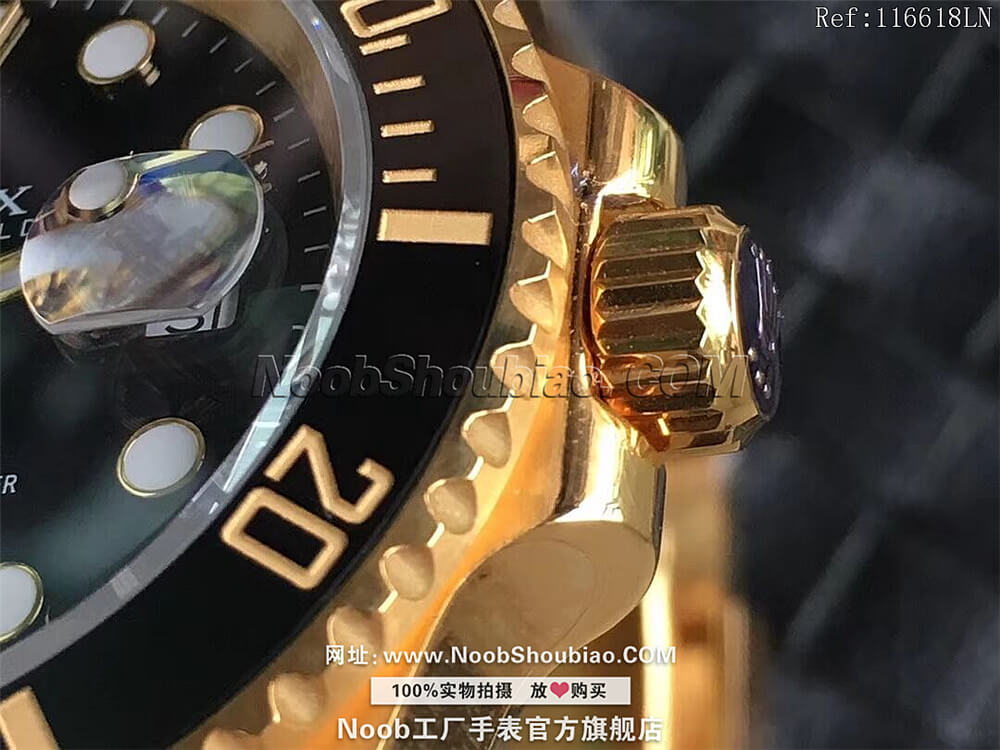  V8S 劳力士 Rolex 潜航者 Submariner 116618LN 黑水鬼 包金18K黄金