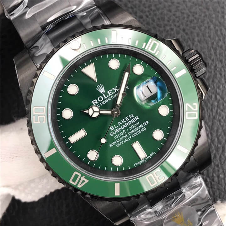 劳力士 Rolex 潜航者 德国Blaken改装厂 SUBMARINER DATE LV 绿水鬼