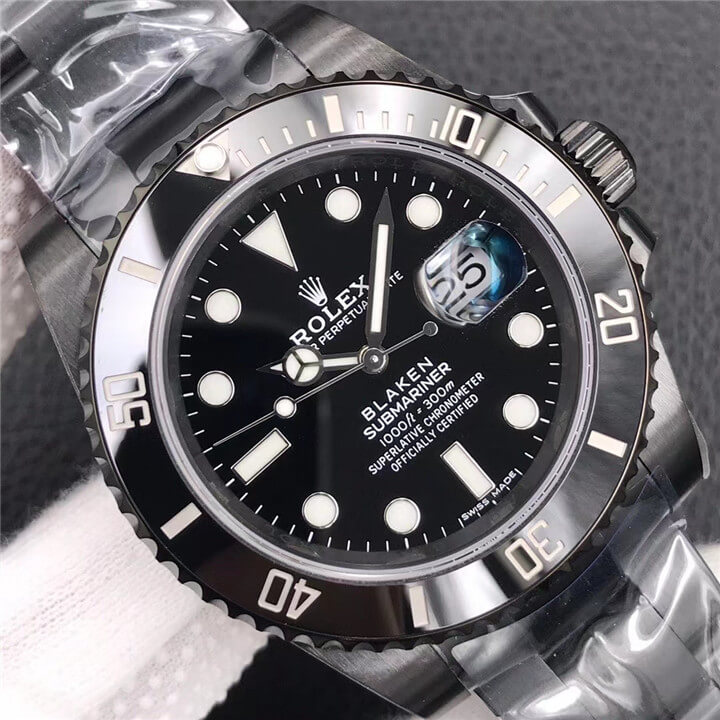 劳力士 Rolex 潜航者 Submariner 德国Blaken改装厂 SUBMARINER DATE 黑水鬼